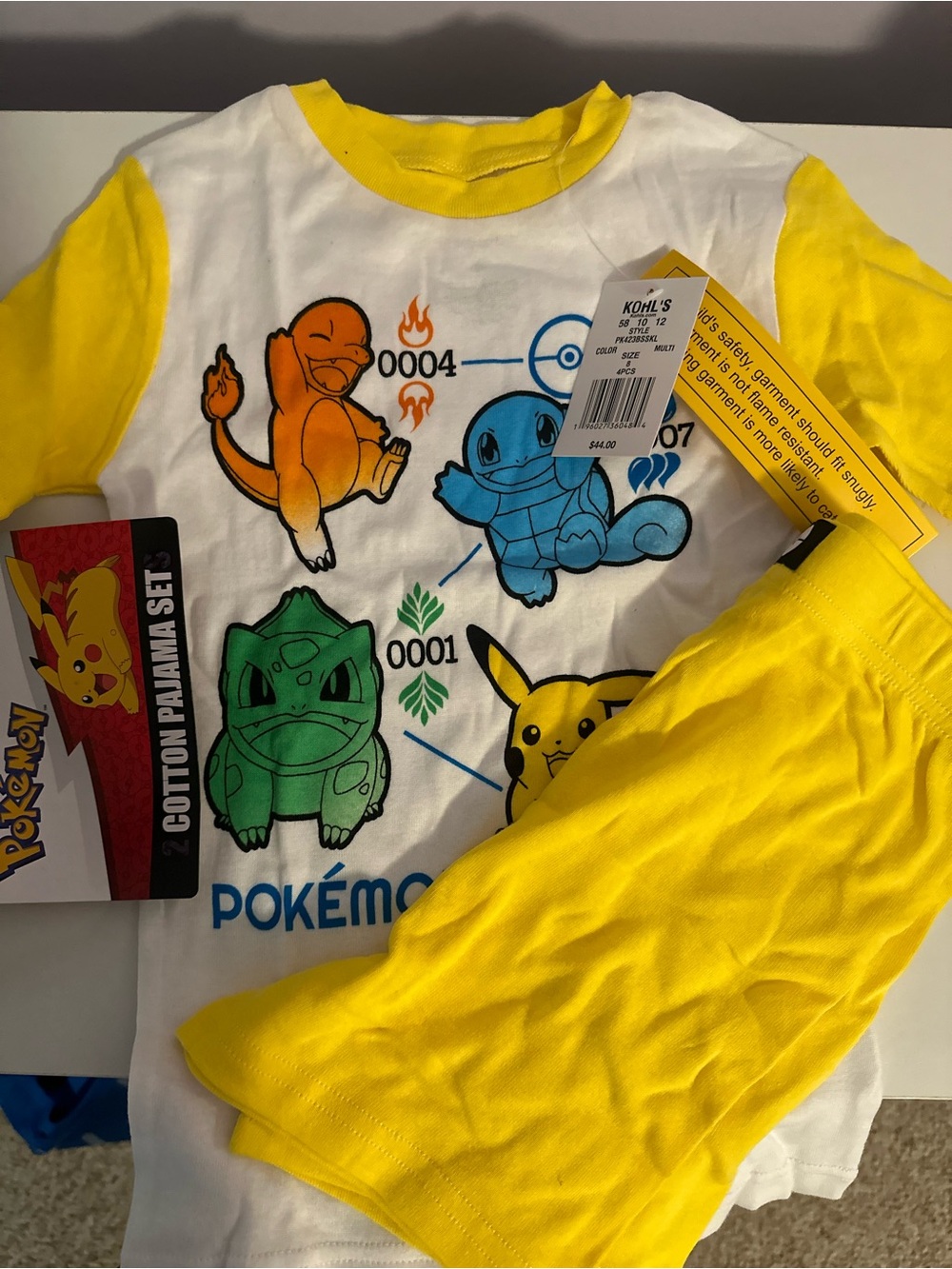 New Pokemon pj set 6/7